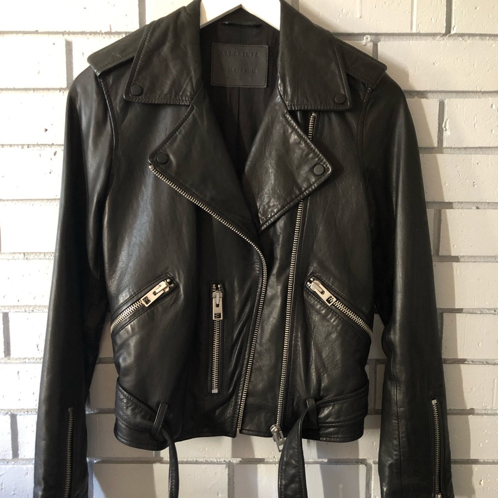 AllSaints Balfern leather jacket